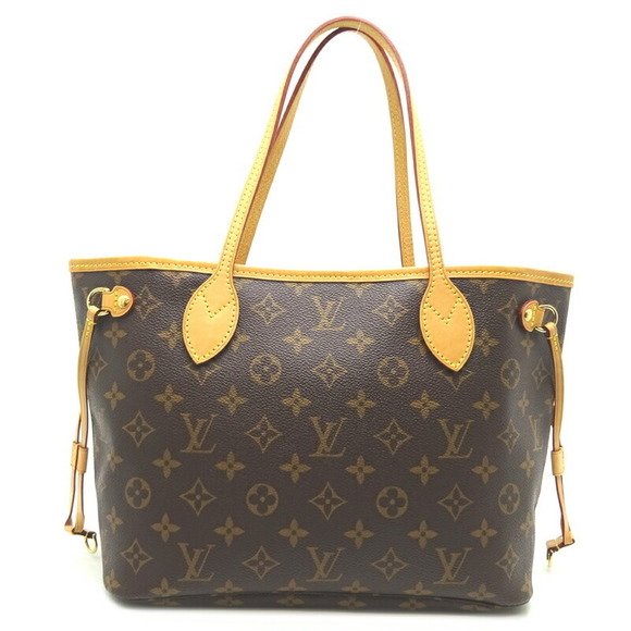 Louis Vuitton Tote Monogram Brown/Pivoine Bag Neverfull PM - Picture 1 of 10